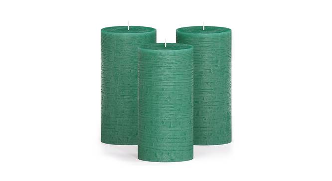 Maya Scented Candles - Set Of 3 (Green) by Urban Ladder - Design 1 Side View - 624566
