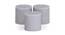 Genesis Scented Candles - Set Of 3 (Grey) by Urban Ladder - Design 1 Side View - 624567