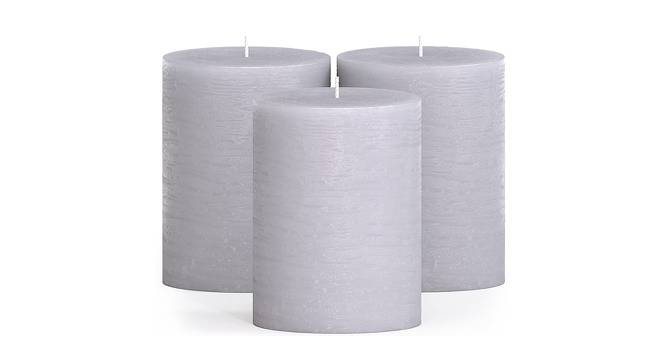 Skylar Scented Candles - Set Of 3 (Grey) by Urban Ladder - Design 1 Side View - 624568