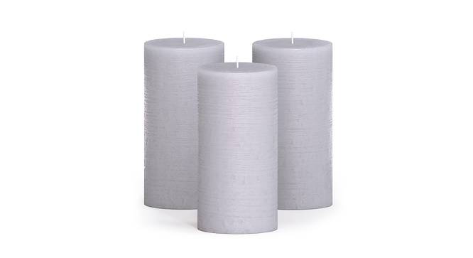 Bella Scented Candles - Set Of 3 (Grey) by Urban Ladder - Design 1 Side View - 624569