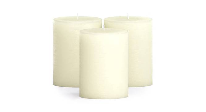 Delilah Scented Candles - Set Of 3 (Off White) by Urban Ladder - Design 1 Side View - 624571