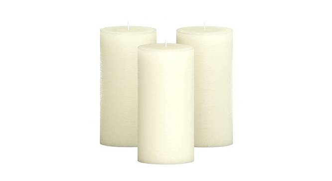 Serenity Scented Candles - Set Of 3 (Off White) by Urban Ladder - Design 1 Side View - 624572