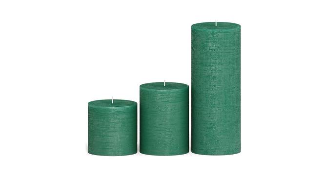 Athena Scented Candles - Set Of 3 (Green) by Urban Ladder - Design 1 Side View - 624576