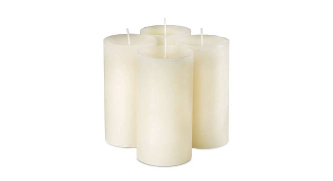 Samantha Scented Candles - Set Of 3 (Ivory) by Urban Ladder - Front View Design 1 - 624645