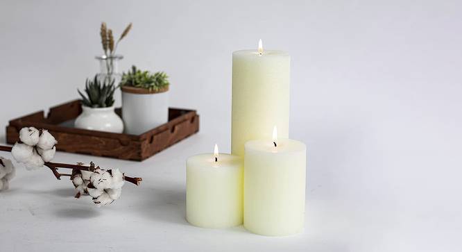 Hadley Scented Candles - Set Of 3 (Ivory) by Urban Ladder - Front View Design 1 - 624651