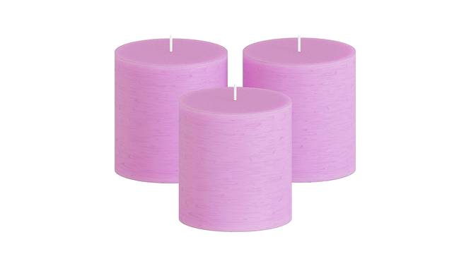 Aaliyah Scented Candles - Set Of 3 (Light Pink) by Urban Ladder - Design 1 Side View - 624663