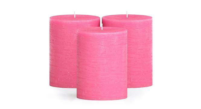 Kennedy Scented Candles - Set Of 3 (Pink) by Urban Ladder - Design 1 Side View - 624667
