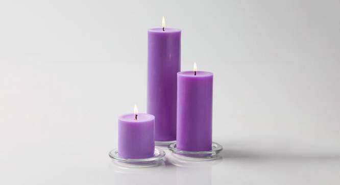 Davion Scented Candles - Set Of 3 (Light Purple) by Urban Ladder - Front View Design 1 - 624735