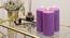 Alice Scented Candles - Set Of 3 (Purple) by Urban Ladder - Front View Design 1 - 624740