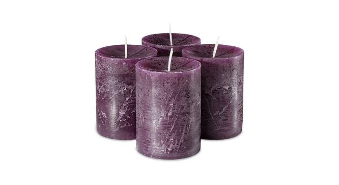Madeline Scented Candles - Set Of 3 (Purple) by Urban Ladder - Front View Design 1 - 624744