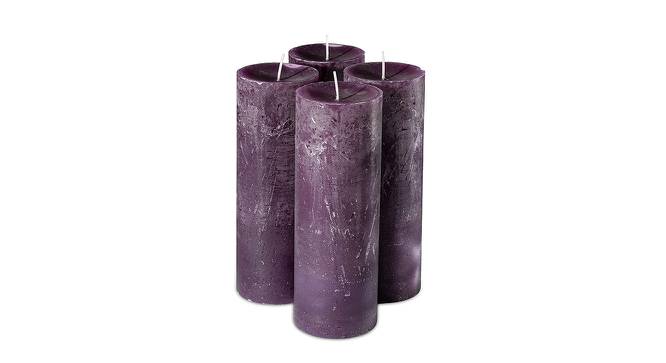 Jade Scented Candles - Set Of 3 (Purple) by Urban Ladder - Front View Design 1 - 624746