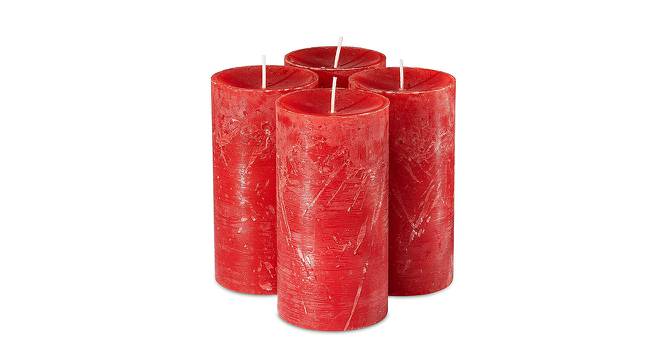 Brielle Scented Candles - Set Of 3 (Red) by Urban Ladder - Front View Design 1 - 624748