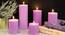 Liliana Scented Candles - Set Of 3 (Light Purple) by Urban Ladder - Front View Design 1 - 624750