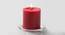 Jeremias Scented Candles - Set Of 3 (Red) by Urban Ladder - Design 1 Side View - 624759