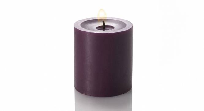 Hannah Scented Candles - Set Of 3 (Purple) by Urban Ladder - Design 1 Side View - 624760