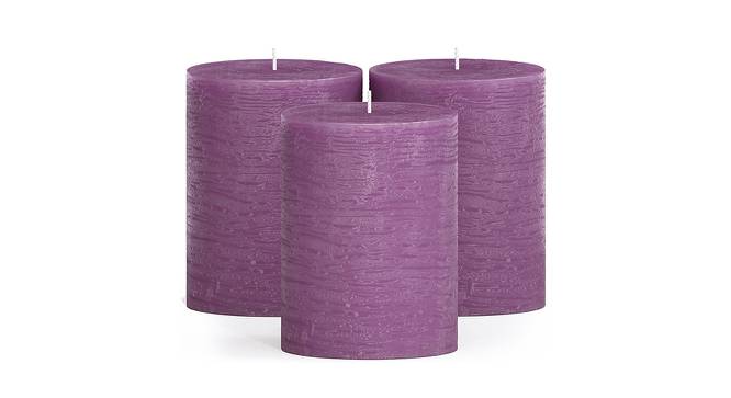 Sophie Scented Candles - Set Of 3 (Purple) by Urban Ladder - Design 1 Side View - 624762
