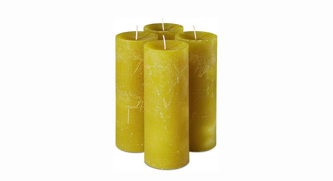 Melody Scented Candles - Set Of 3 (Yellow) by Urban Ladder - Front View Design 1 - 625121
