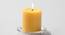 Emilia Scented Candles - Set Of 3 (Yellow) by Urban Ladder - Design 1 Side View - 625127