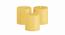 Nevaeh Scented Candles - Set Of 3 (Yellow) by Urban Ladder - Design 1 Side View - 625128