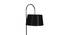 Sawyer Black Iron & Cloth Shade Floor Lamp with Wooden Base (Brown) by Urban Ladder - Ground View Design 1 - 625320