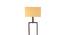 Alexis Beige Iron & Cloth Shade Floor Lamp with Wooden Base (Brown) by Urban Ladder - Ground View Design 1 - 625328