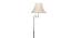 Alie White Iron & Cloth Shade Floor Lamp with Wooden Base (Brown) by Urban Ladder - Ground View Design 1 - 625331