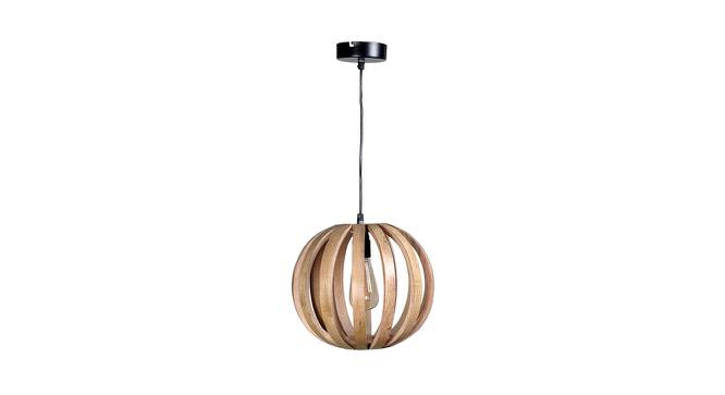 North Brown Wood Hanging Light (Brown) by Urban Ladder - Design 1 Side View - 625373
