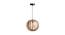 North Brown Wood Hanging Light (Brown) by Urban Ladder - Design 1 Side View - 625373