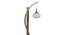 Ezra White Iron & Cloth Shade Floor Lamp with Wooden Base (Brown) by Urban Ladder - Ground View Design 1 - 625378