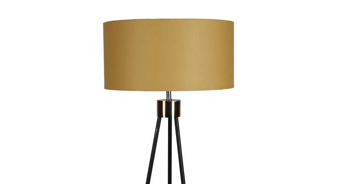 Phoebe Beige Iron & Cloth Shade Floor Lamp with Metal base (Brown) by Urban Ladder - Design 1 Side View - 625404
