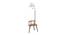 Phil White Iron & Cloth Shade Floor Lamp with Wooden Base (Brown) by Urban Ladder - Design 1 Side View - 625407