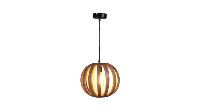 North Brown Wood Hanging Light (Brown) by Urban Ladder - Front View Design 1 - 625463