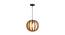 North Brown Wood Hanging Light (Brown) by Urban Ladder - Front View Design 1 - 625463