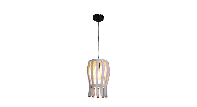 Bay White Wood Hanging Light (White) by Urban Ladder - Front View Design 1 - 625464