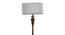 Jay White Iron & Cloth Shade Floor Lamp with Metal base (Brown) by Urban Ladder - Design 1 Side View - 625471
