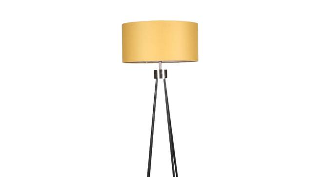 Will Beige Iron & Cloth Shade Floor Lamp with Metal base (Brown) by Urban Ladder - Design 1 Side View - 625476