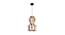 Galena Brown Wood Hanging Light (Brown) by Urban Ladder - Design 1 Side View - 625495