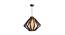 Coal Brown Wood Hanging Light (Brown) by Urban Ladder - Design 1 Side View - 625496