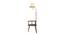 Phil White Iron & Cloth Shade Floor Lamp with Wooden Base (Brown) by Urban Ladder - Front View Design 1 - 625510
