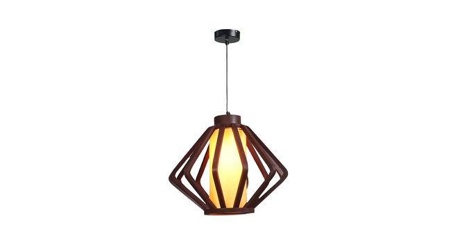 Coal Brown Wood Hanging Light (Brown) by Urban Ladder - Front View Design 1 - 625546