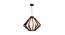 Wisteria Brown Wood Hanging Light (Brown) by Urban Ladder - Front View Design 1 - 625596