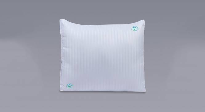 Brecken White Solid Microfiber Pillow Cover (White) by Urban Ladder - Front View Design 1 - 626884
