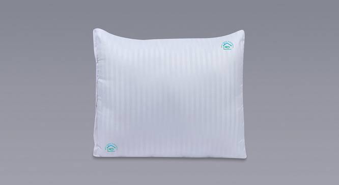 Crosby White Solid Microfiber Pillow Cover (White) by Urban Ladder - Front View Design 1 - 626895
