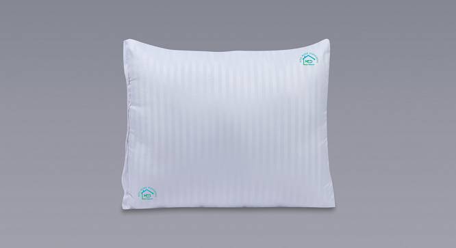 Kellen White Solid Microfiber Pillow Cover Set of - 2 (White) by Urban Ladder - Design 1 Side View - 626905