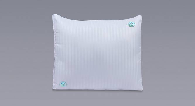 Rohan White Solid Microfiber Pillow Cover Set of - 4 (White) by Urban Ladder - Design 1 Side View - 626910
