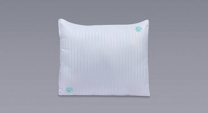 Callahan White Solid Microfiber Pillow Cover Set of - 5 (White) by Urban Ladder - Design 1 Side View - 626911