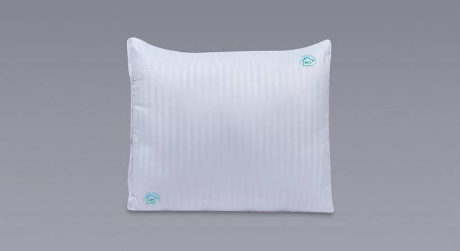 Jaxxon White Solid Microfiber Pillow Cover Set of - 5 (White) by Urban Ladder - Design 1 Side View - 626912