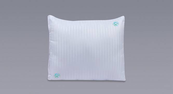 Dash White Solid Microfiber Pillow Cover Set of - 2 (White) by Urban Ladder - Design 1 Side View - 626915