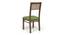 Brighton Large - Zella 6 Seater Dining Table Set (With Upholstered Bench) (Teak Finish, Avocado Green) by Urban Ladder