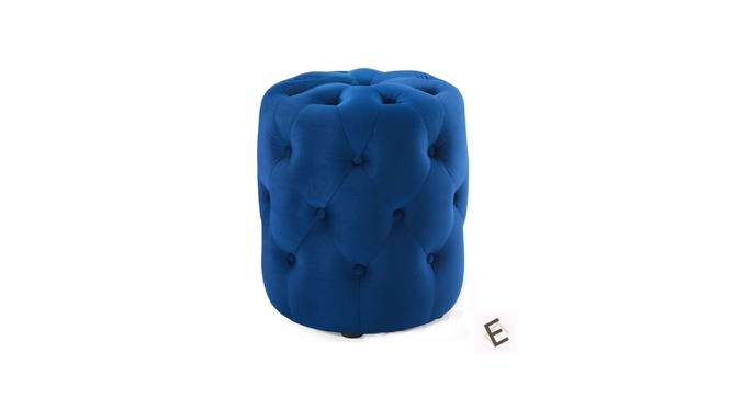 Amanda Pouffe in Navy Blue Colour (Royal Navy Blue) by Urban Ladder - Front View Design 1 - 629768